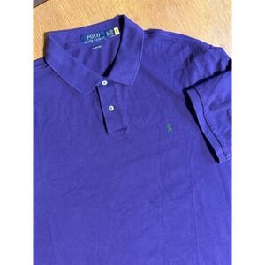 Polo Ralph Lauren Classic Fit Purple Polo Shirt Mens XL Golf Green Pony‎